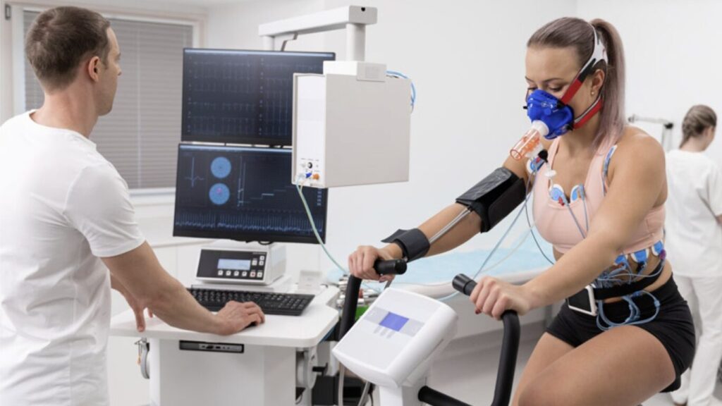 Ilustrační obrázek dvoudeního CPET testu při diagnostice PEM u ME/CFS